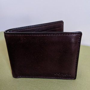 Coach Bifold Wallet Dark Brown